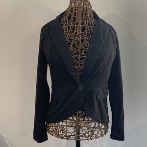 Living Doll Black Shawl Collar Blazer Jacket